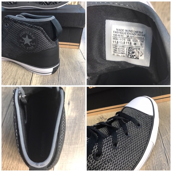 Converse Ctas Syde Street MID Thunder  Black M - Picture 7 of 7